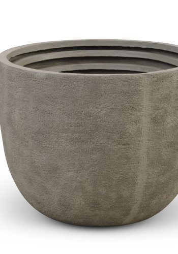 Kaktus utendrspotte, rund - gr fibersement (80/90/100) (sett med 3)