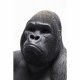 KARE DESIGN Monkey Gorilla Sideskulptur - svart/gr polyresin (H 38,5)