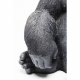 KARE DESIGN Monkey Gorilla Sideskulptur - svart/gr polyresin (H 38,5)