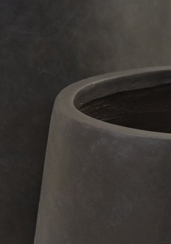 Iris utendrspotte, rund - brun fibersement (48/72) (sett med 2)