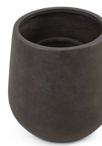 Iris utendrspotte, rund - brun fibersement (48/72) (sett med 2)