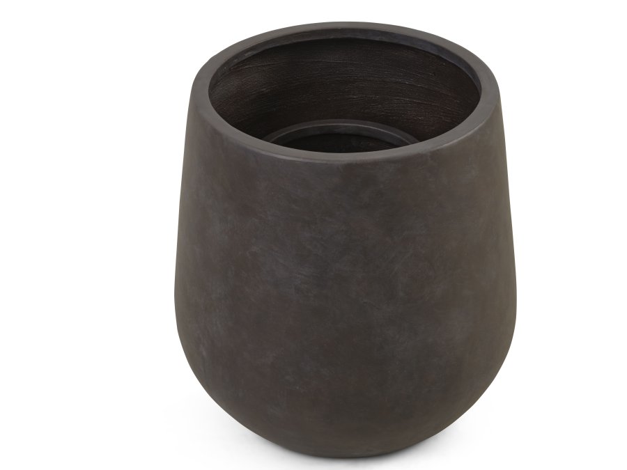 Iris utendrspotte, rund - brun fibersement (48/72) (sett med 2)