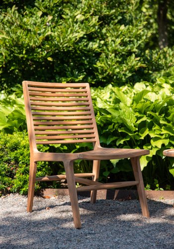 VENTURE DESIGN Ribbon utendrs loungestol - naturlig teak