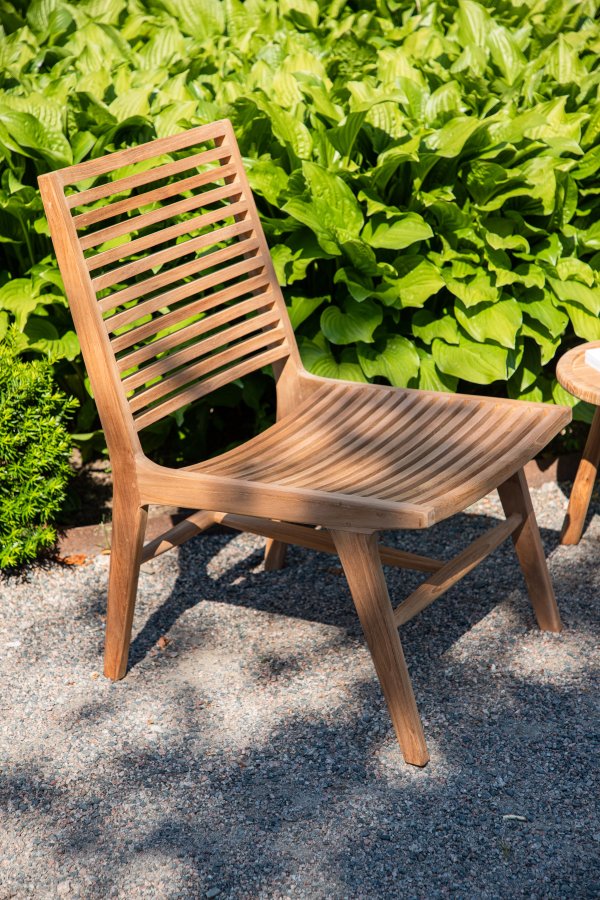 VENTURE DESIGN Ribbon utendrs loungestol - naturlig teak