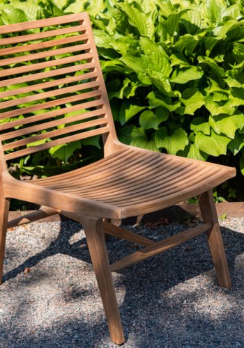 VENTURE DESIGN Ribbon utendrs loungestol - naturlig teak