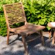 VENTURE DESIGN Ribbon utendrs loungestol - naturlig teak