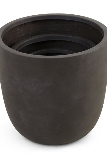 Chili utendrspotte, rund - brun fibersement (51/65/80) (sett med 3)