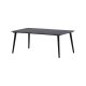 VENTURE DESIGN Lina utendrs salongbord, rektangulrt - svart aluminium (60x100)