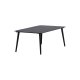 VENTURE DESIGN Lina utendrs salongbord, rektangulrt - svart aluminium (60x100)