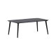 VENTURE DESIGN Lina utendrs salongbord, rektangulrt - svart aluminium (60x100)