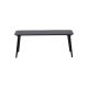 VENTURE DESIGN Lina utendrs salongbord, rektangulrt - svart aluminium (60x100)