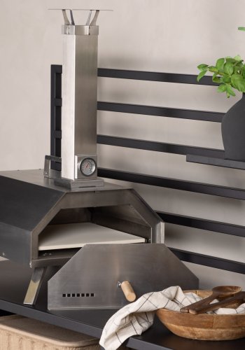 VENTURE DESIGN Hamn Palettenpizzaofen Standard - Silberstahl