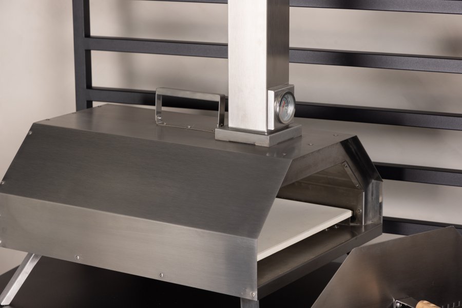 VENTURE DESIGN Hamn Palettenpizzaofen Standard - Silberstahl