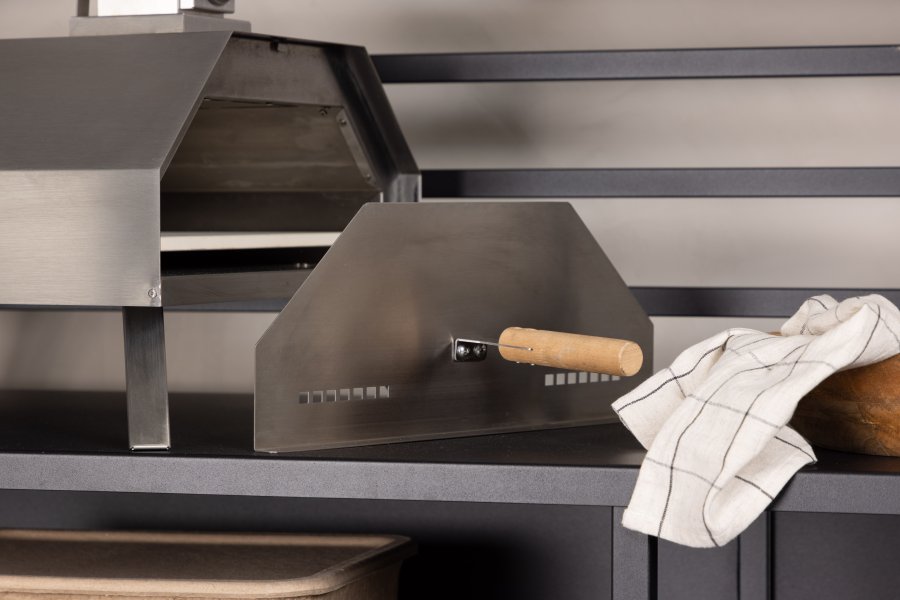 VENTURE DESIGN Hamn Palettenpizzaofen Standard - Silberstahl