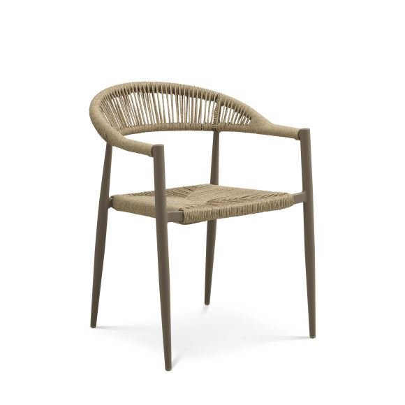 Trinidad hagestol, m. armlen - rotting og steingr aluminium