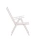 VENTURE DESIGN Break hagestol, med armlener og 5-posisjoner - hvit tekstilen og aluminium