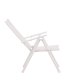 VENTURE DESIGN Break hagestol, med armlener og 5-posisjoner - hvit tekstilen og aluminium