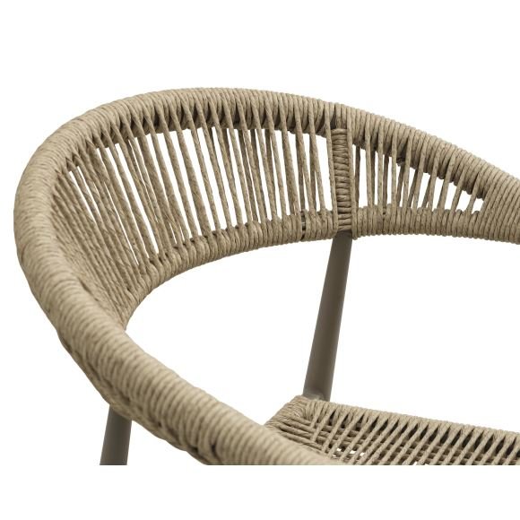 Trinidad hagestol, m. armlen - rotting og steingr aluminium