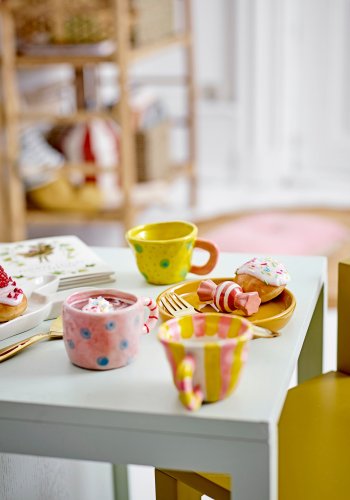 BLOOMINGVILLE MINI Nini Tasse, Gelb, Steinzeug