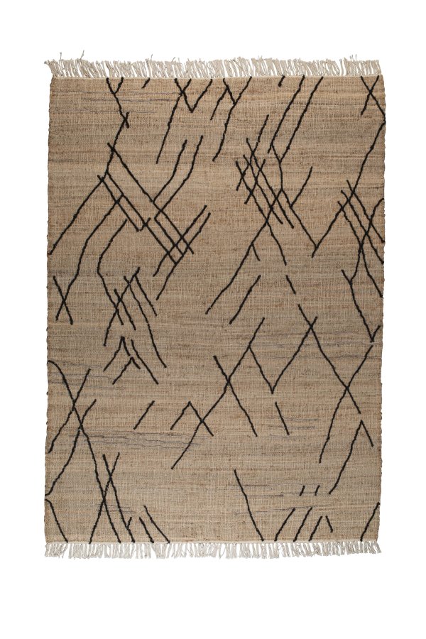 DUTCHBONE Ishank-Teppich, rechteckig – braune Wolle (170X240)