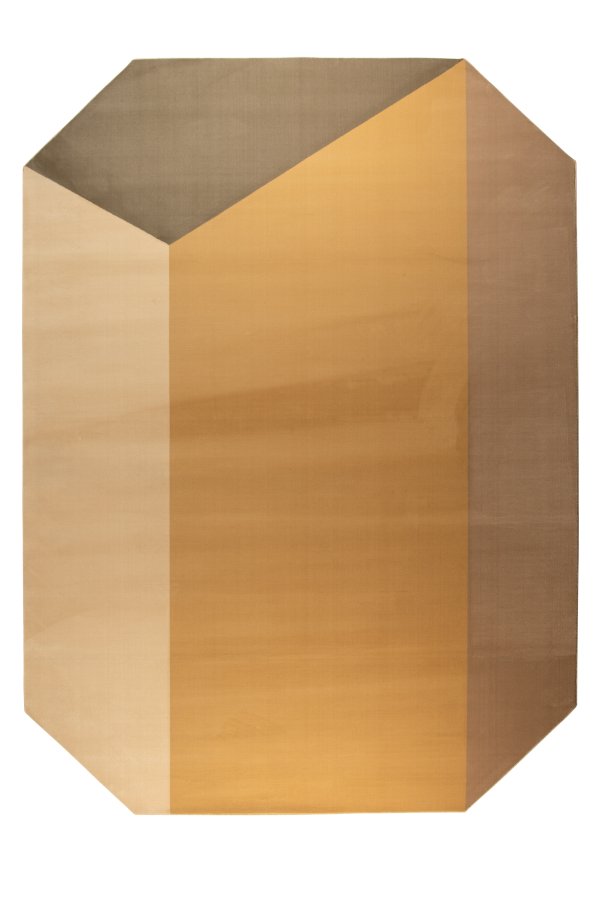 ZUIVER Harmony teppe, med mnster - brunt og ris decolan (160x230)