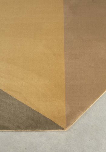 ZUIVER Harmony teppe, med mnster - brunt og ris decolan (160x230)