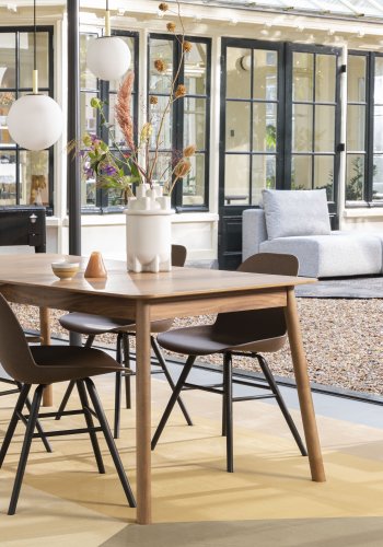 ZUIVER Harmony teppe, med mnster - brunt og ris decolan (200x290)