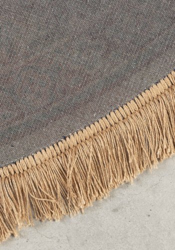 WHITE LABEL LIVING Raz-teppe, rundt - grnn og flerfarget viskose (160)