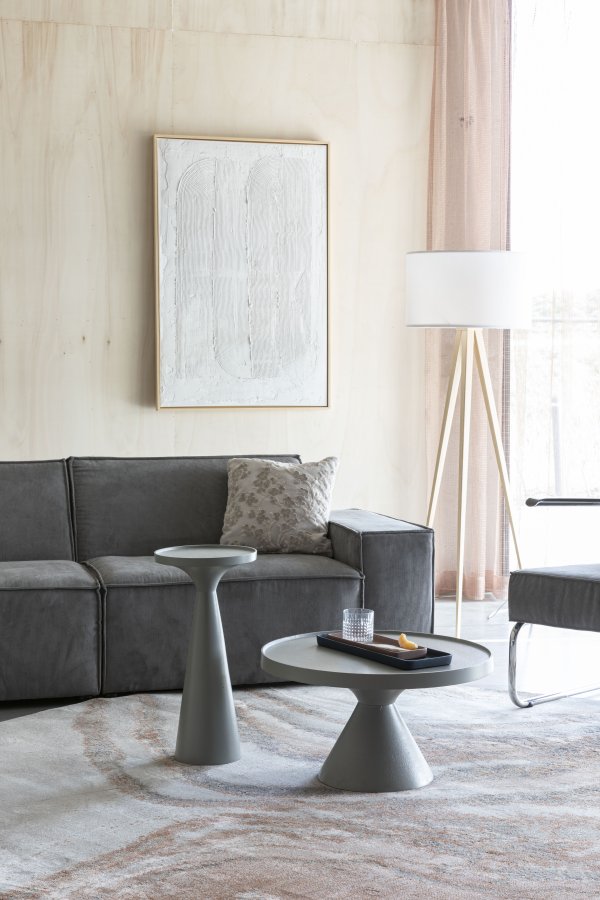 ZUIVER Solar teppe, med mnster, rund - gr og terra decolan (200)