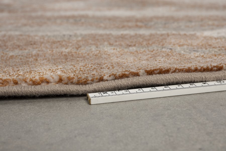 ZUIVER Solar teppe, med mnster, rund - gr og terra decolan (240)