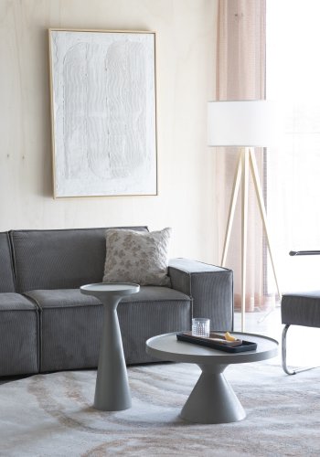 ZUIVER Solar teppe, med mnster, rund - gr og terra decolan (240)