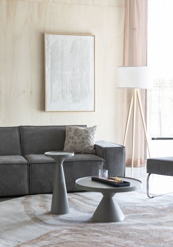 ZUIVER Solar teppe, med mnster, rund - gr og terra decolan (240)