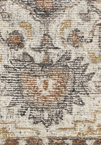 DUTCHBONE Amori Teppich, rechteckig – Grau und Ziegel Polyester und Wolle (200x300)