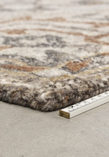 DUTCHBONE Amori Teppich, rechteckig – Grau und Ziegel Polyester und Wolle (200x300)
