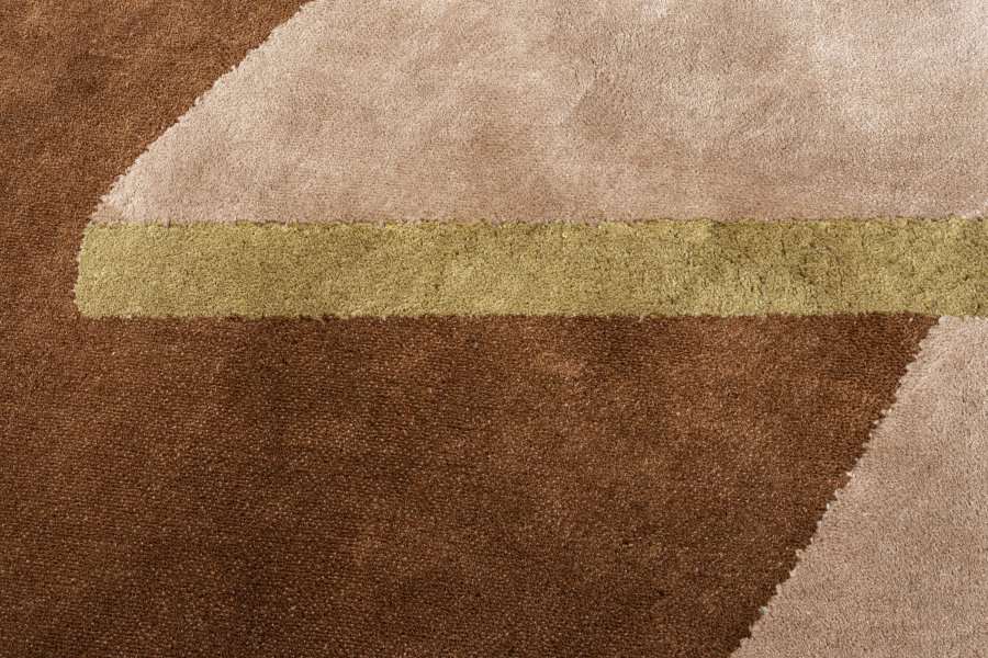 ZUIVER Phila teppe, m mnster - terra polyester (160x257)