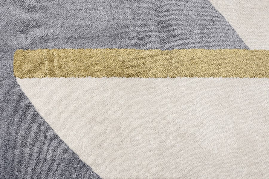 ZUIVER Phila teppe, med mnster - bl polyester (160x257)