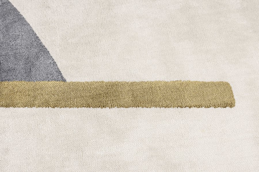 ZUIVER Phila teppe, med mnster - bl polyester (160x257)