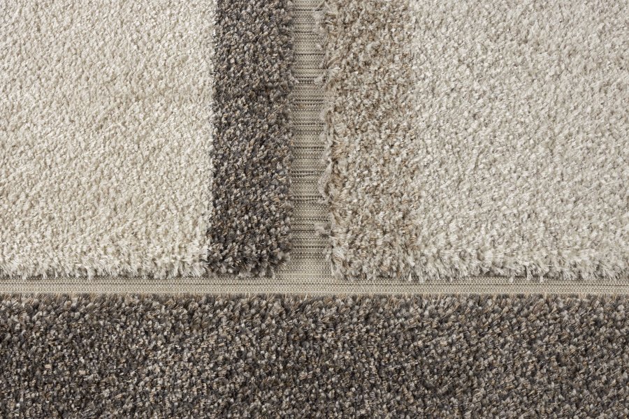 ZUIVER Zest teppe, med mnster, oval - gr ull (160x230)