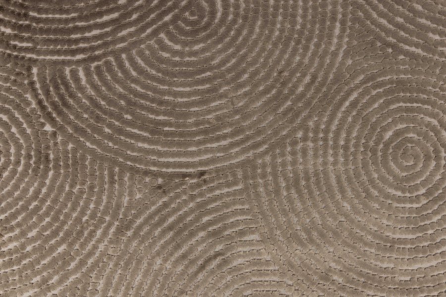 DUTCHBONE Dots teppe, rektangulrt - karamellbrun polyester, viskose, lin (170X240)