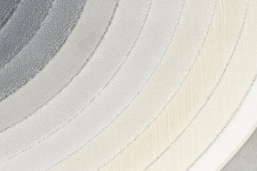 ZUIVER olympisk teppe, med mnster, oval - bl decolan (200x290)