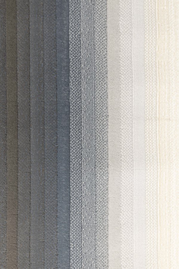 ZUIVER olympisk teppe, med mnster, oval - bl decolan (67x245)