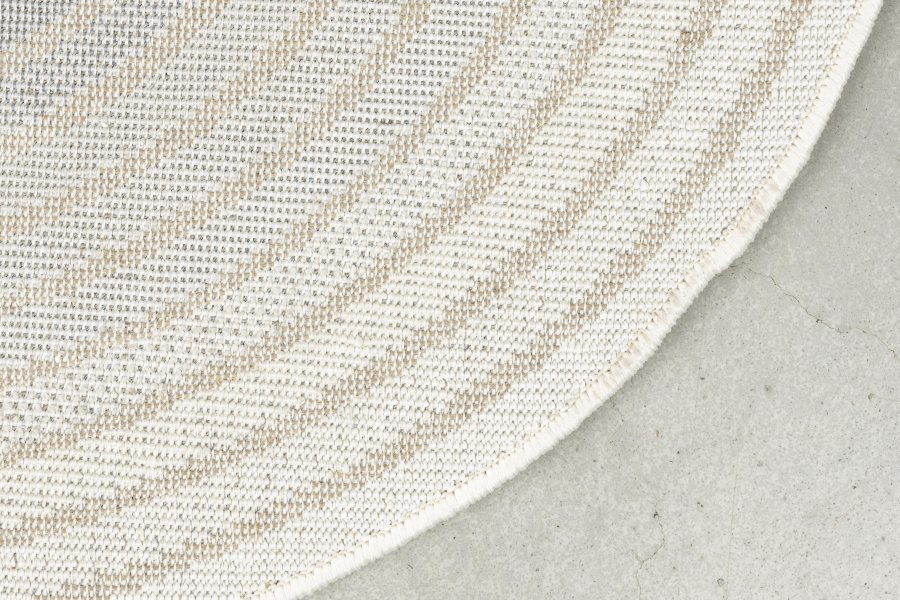 ZUIVER olympisk teppe, med mnster, oval - bl decolan (67x245)