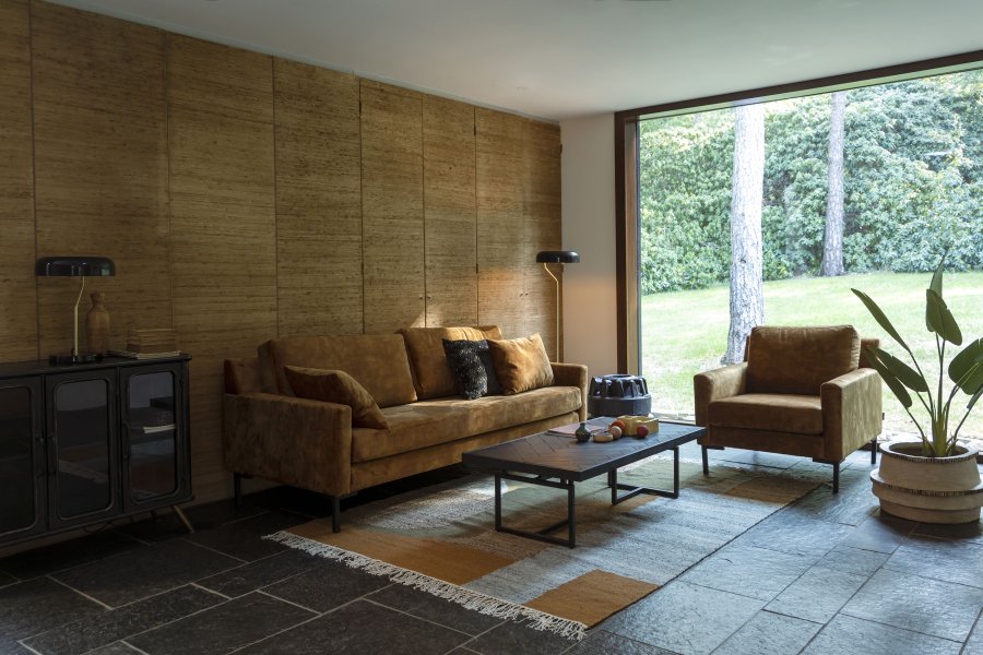 DUTCHBONE Pavilion teppe, rektangulrt - brun og flerfarget ull (160x230)