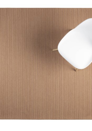 ZUIVER Waves teppe, rektangulrt - lakseoransje ull (170x240)