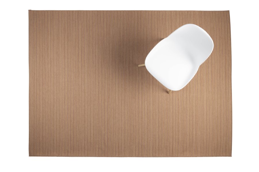 ZUIVER Waves teppe, rektangulrt - lakseoransje ull (170x240)