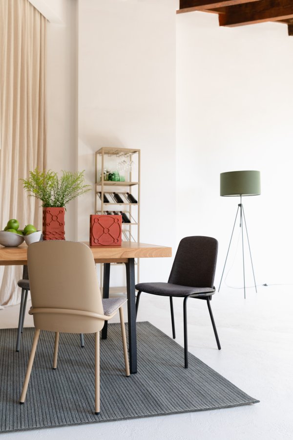 ZUIVER Waves teppe, rektangulrt - steingrnn ull (170x240)