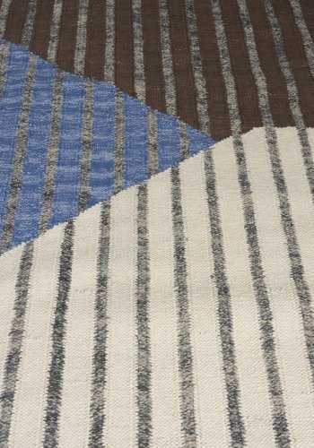 DUTCHBONE Hampton Teppich, rechteckig – blaue und mehrfarbige Baumwolle (200x300)