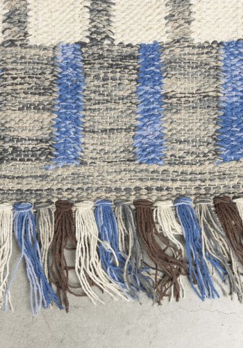 DUTCHBONE Hampton Teppich, rechteckig – blaue und mehrfarbige Baumwolle (200x300)