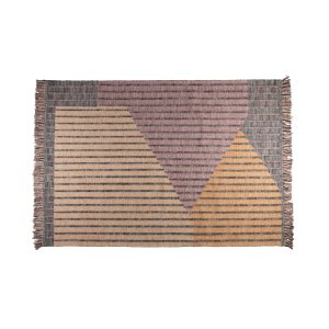 DUTCHBONE Hampton teppe, rektangulrt - lilla og flerfarget bomull (160x230)