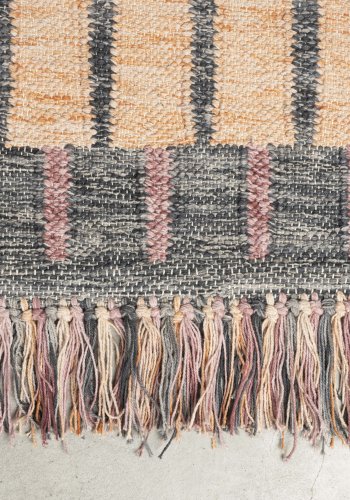 DUTCHBONE Hampton Teppich, rechteckig – lila und mehrfarbige Baumwolle (160x230)